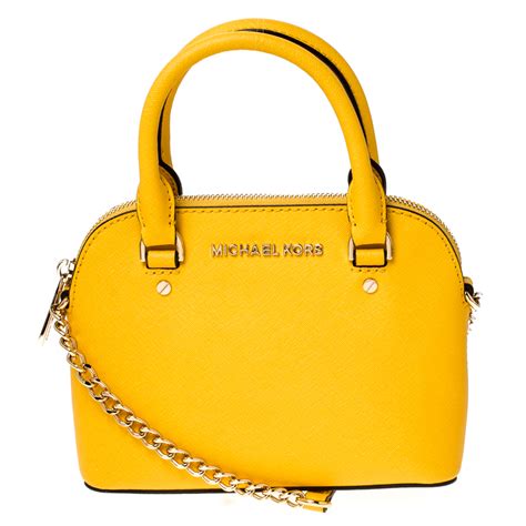 michael kors yellow crossbody